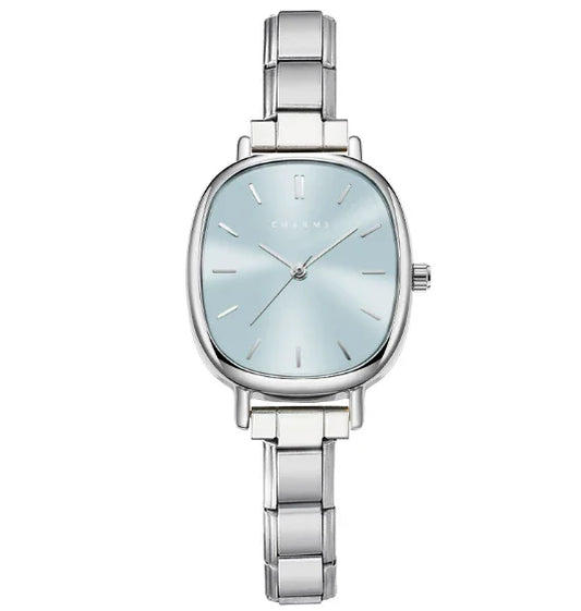 גרסת מחוג תכלת בכסף ,Capri watch