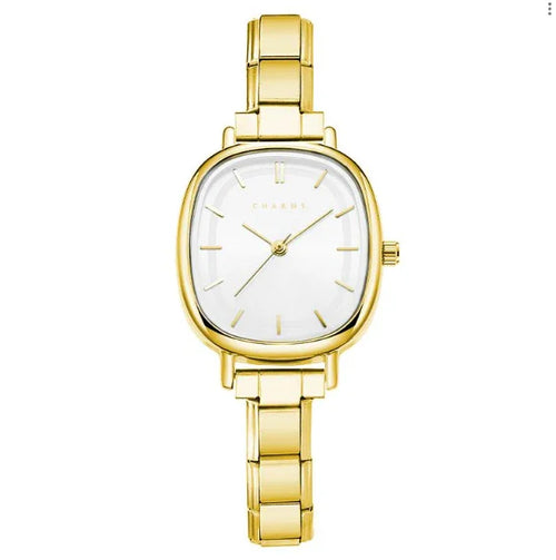 גרסת מחוג לבן בזהב ,Capri watch