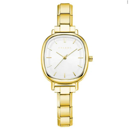 גרסת מחוג לבן בזהב ,Capri watch
